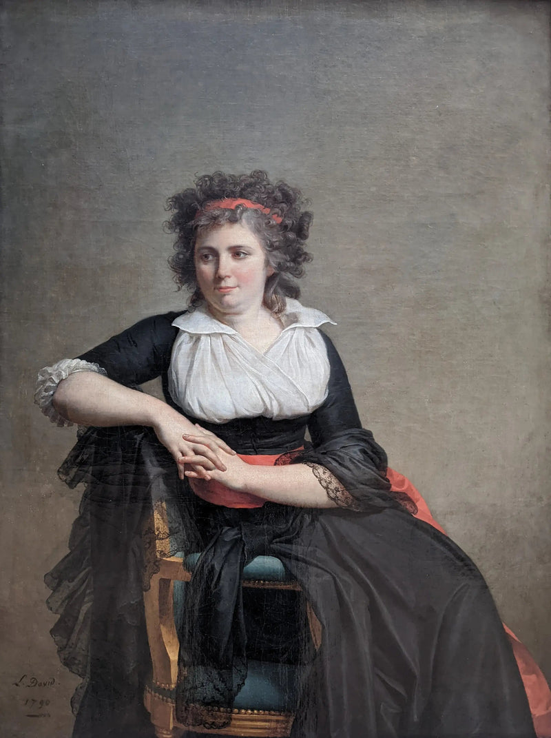 Porträtt av markisinnan d'Orvilliers - Jacques-Louis David