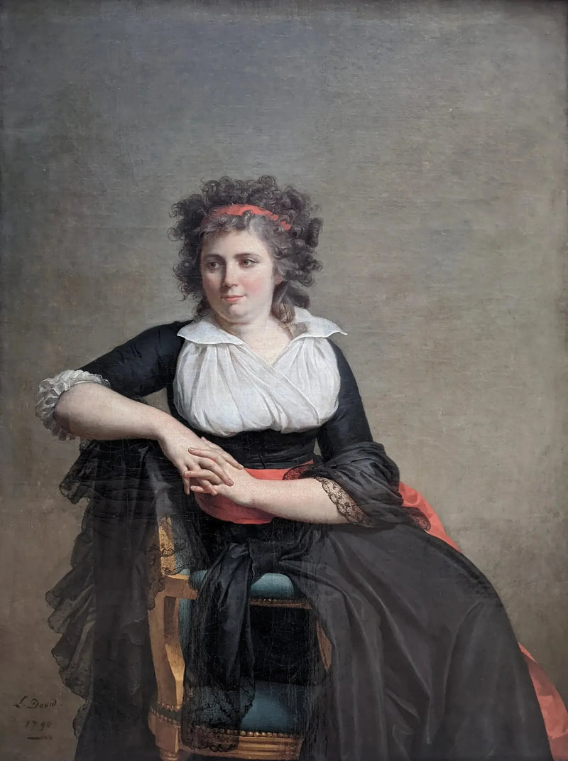 Porträtt av markisinnan d'Orvilliers - Jacques-Louis David