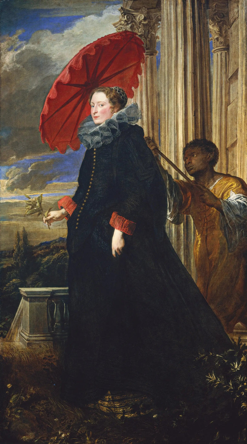 Porträtt av markisen Elena Grimaldi Cattaneo - Antoine van Dyck