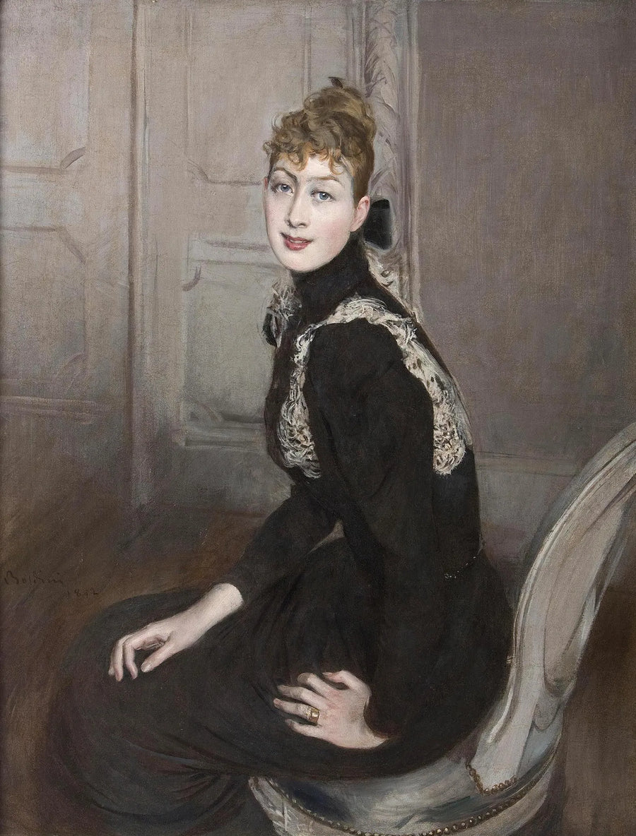 Porträtt av markisen Franzoni - Giovanni Boldini