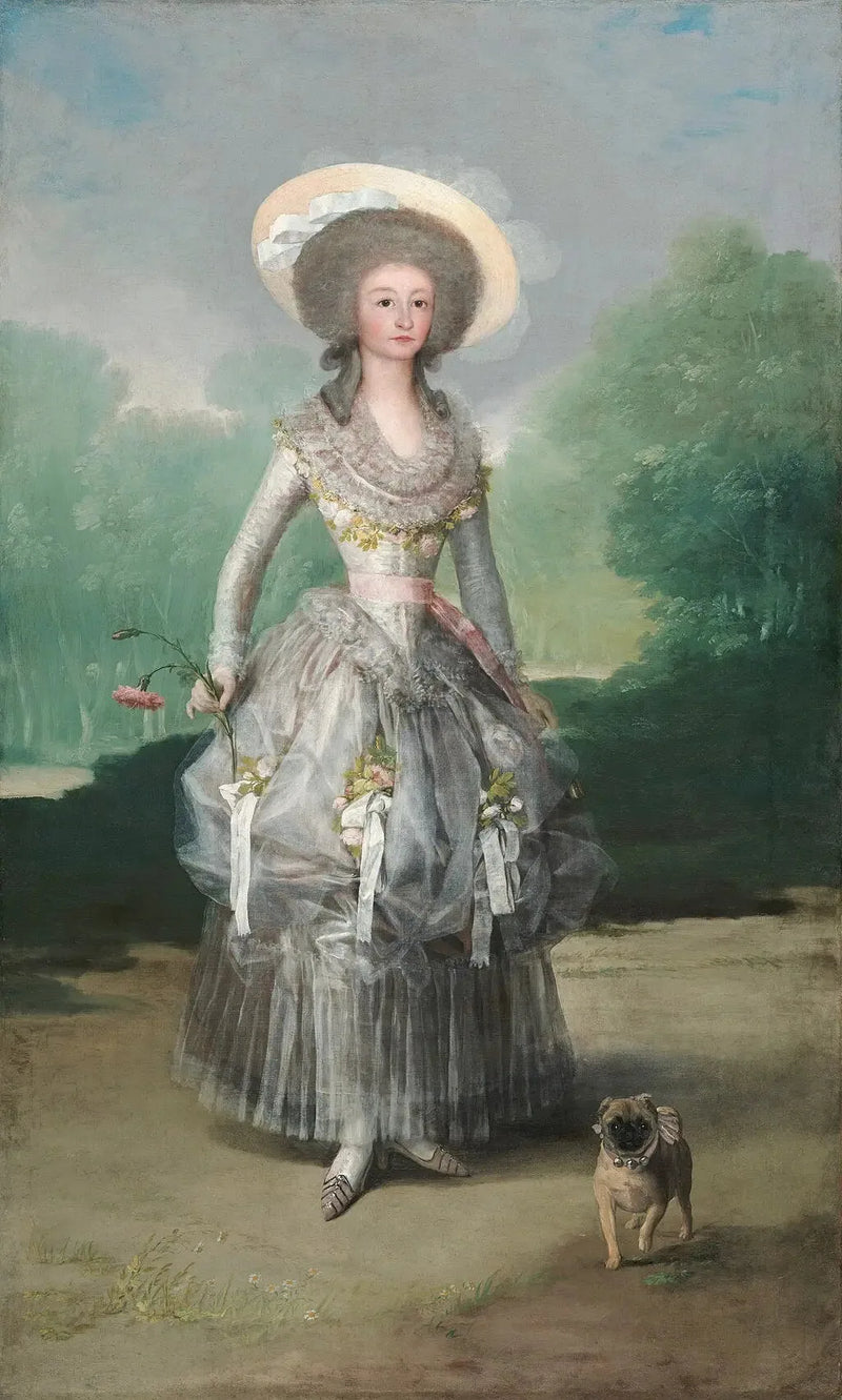 Porträtt av markisinnan de Pontejos - Francisco de Goya