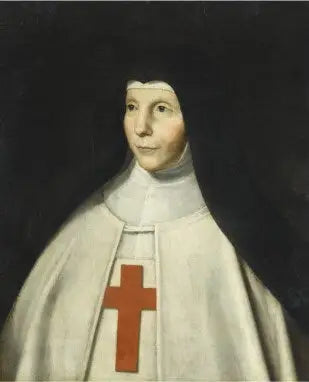 Porträtt av Änglarnas Moder Suireau - Philippe de Champaigne