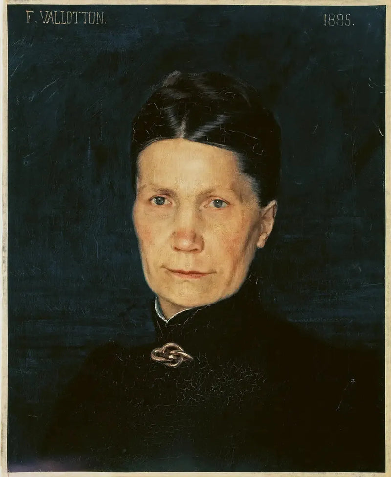Porträtt av konstnärens mor - Félix Vallotton