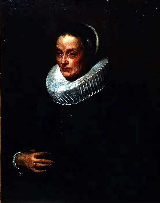 Porträtt av Suttermans mor - Antoine van Dyck