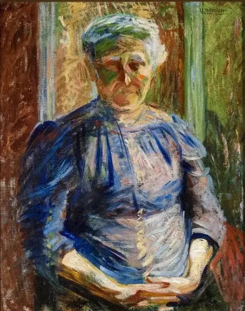 Porträtt av modern - Umberto Boccioni