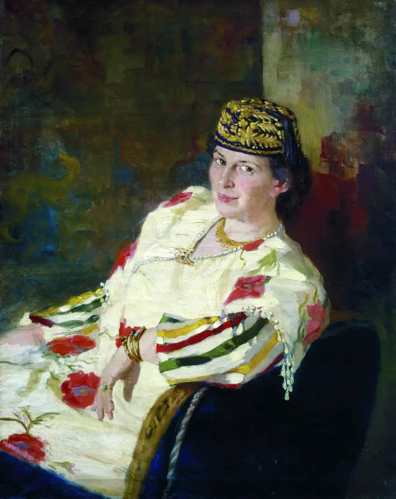 Porträtt av ägarinnan och grevinnan Mara Konstantinovna Oliv - Ilya Repin
