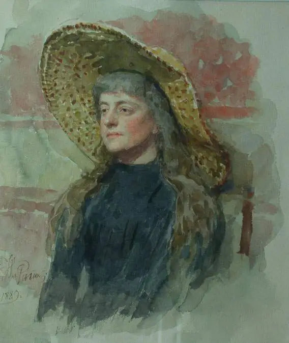 Porträtt av konstnären Elizabeta Nikolayevna Zvantseva - Ilya Repin