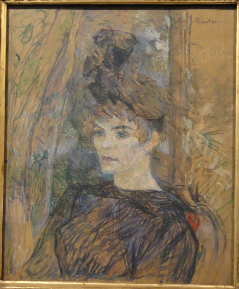 Porträtt av målaren Suzanne Valadon - Henri de Toulouse-Lautrec