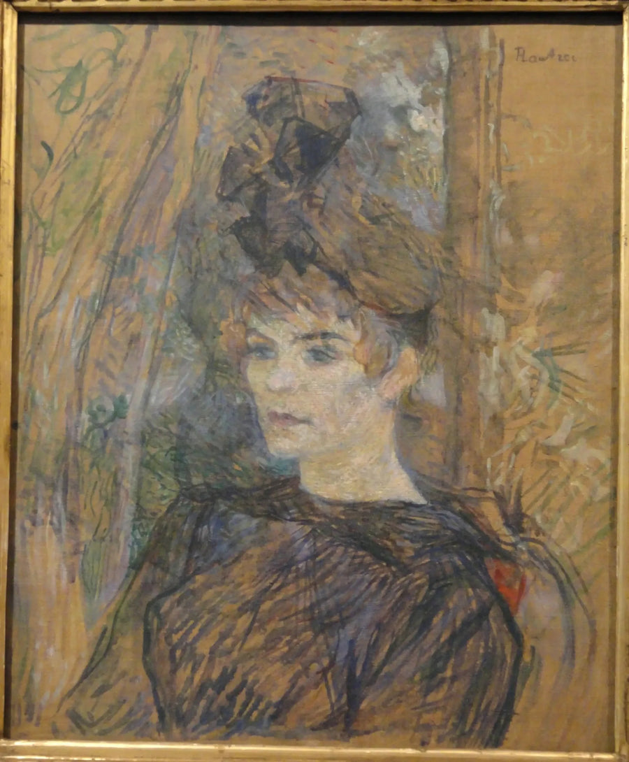 Porträtt av målaren Suzanne Valadon - Henri de Toulouse-Lautrec