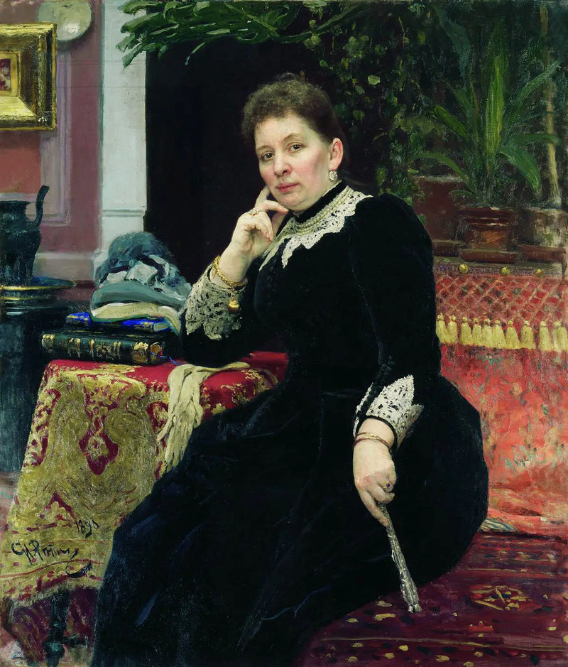 Porträtt av filantropen Olga Serguejevna Alexandrova-Heinz - Ilya Repin