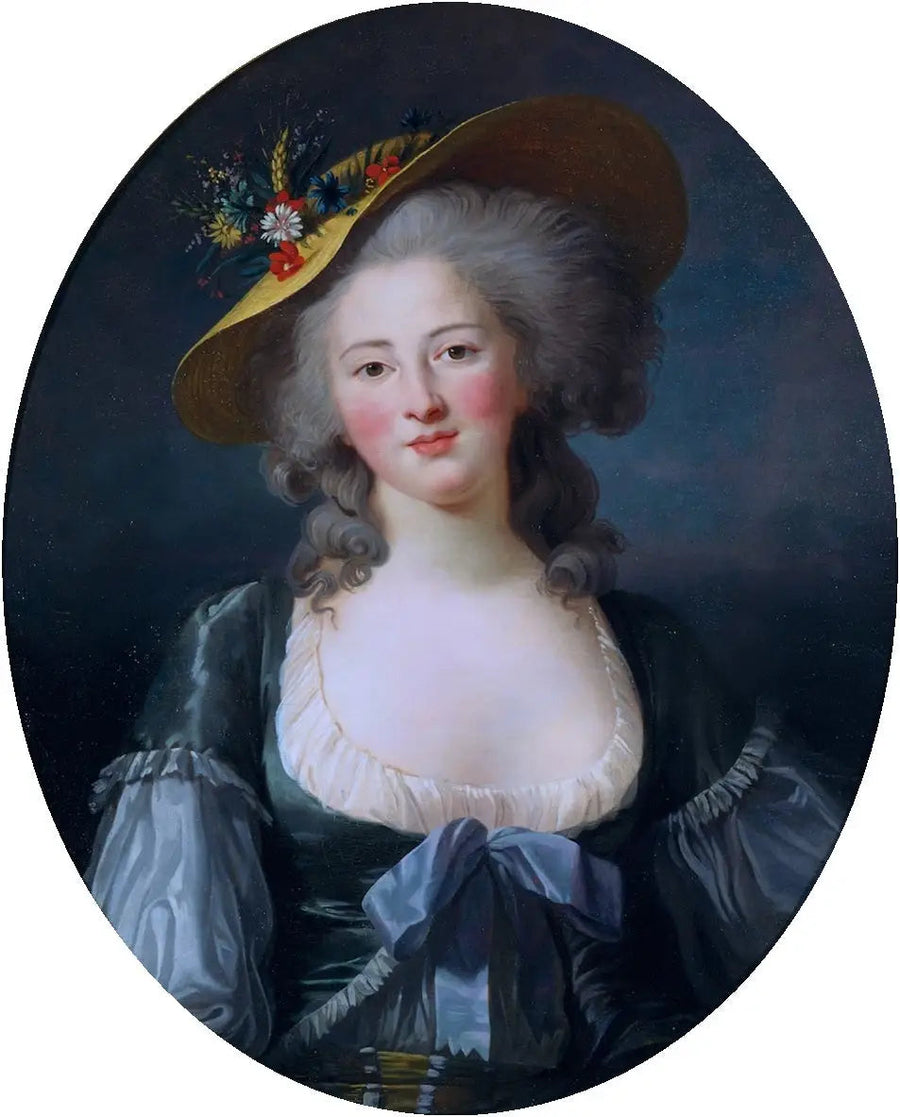 Porträtt av prinsessan Elisabeth av Frankrike, syster till Ludvig XVI - Élisabeth Vigée Le Brun