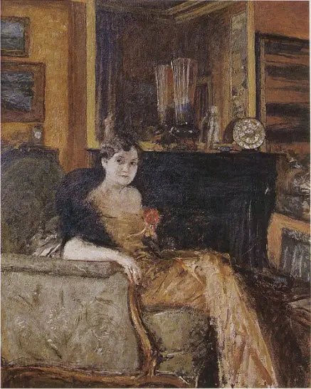 Porträtt av prinsessan Elizabeth Bibesco, sittande - Édouard Vuillard