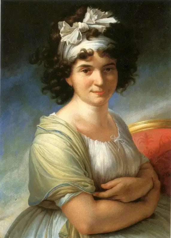 Porträtt av prinsessan Vlaminska (sångerska Cotelini?). - Élisabeth Vigée Le Brun