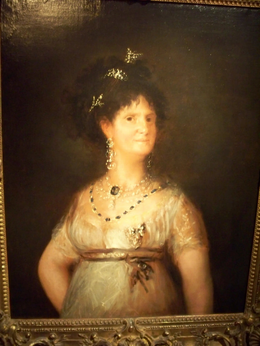 Porträtt av drottning Maria-Louise av Spanien - Francisco de Goya