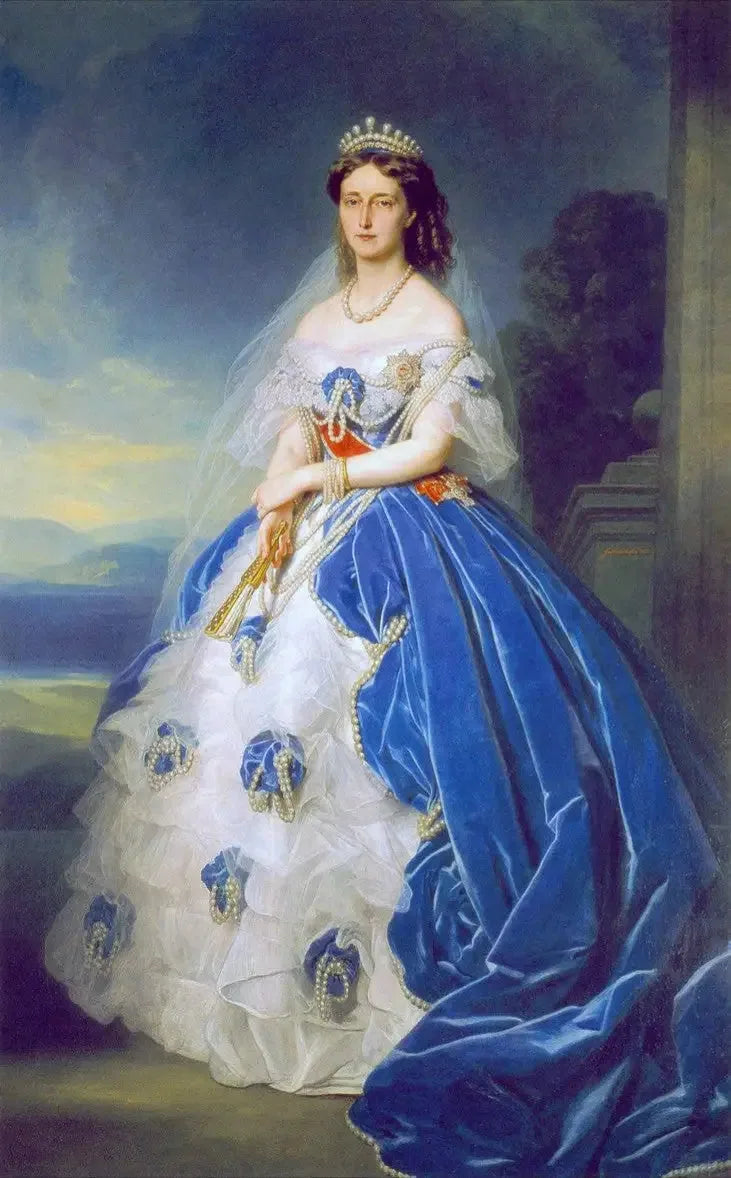 Porträtt av drottning Olga av Württemberg (1822-1892) - Franz Xaver Winterhalter