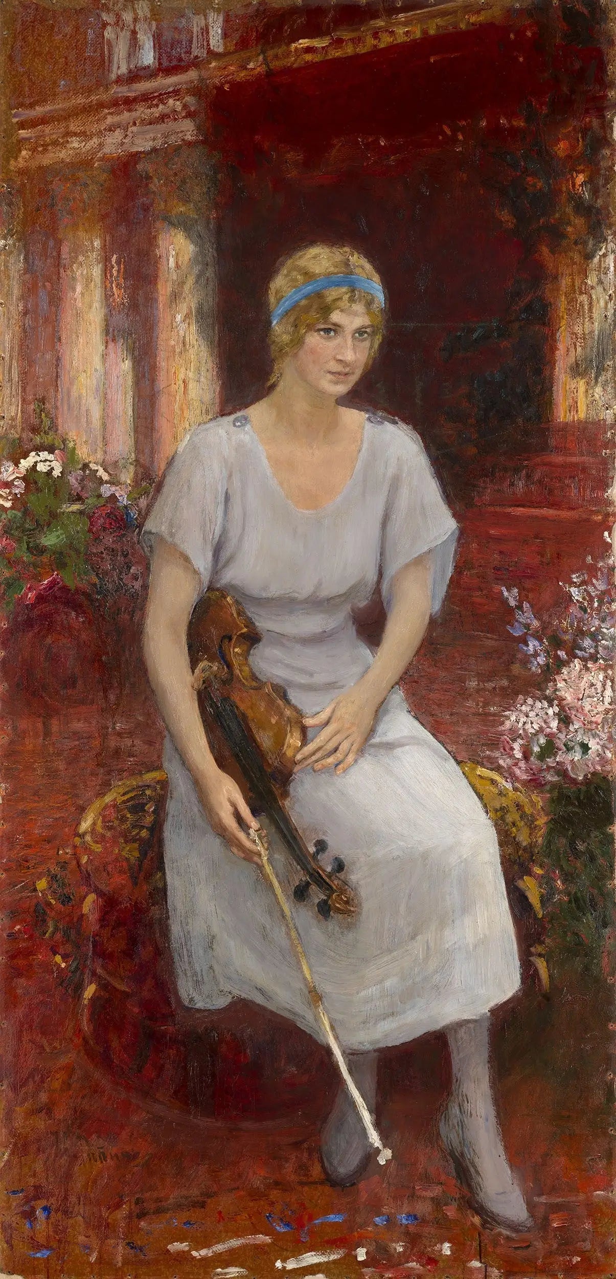 Portrait de la violoniste Cecilia Hansen - Ilya Repin - Alpha Reproduction