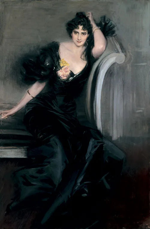 Porträtt av Lady Colin Campbell, född Gertrude Elisabeth Blood - Giovanni Boldini