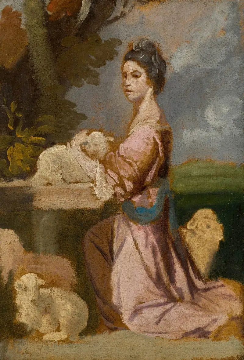 Porträtt av Lady Mary Leslie - Joshua Reynolds