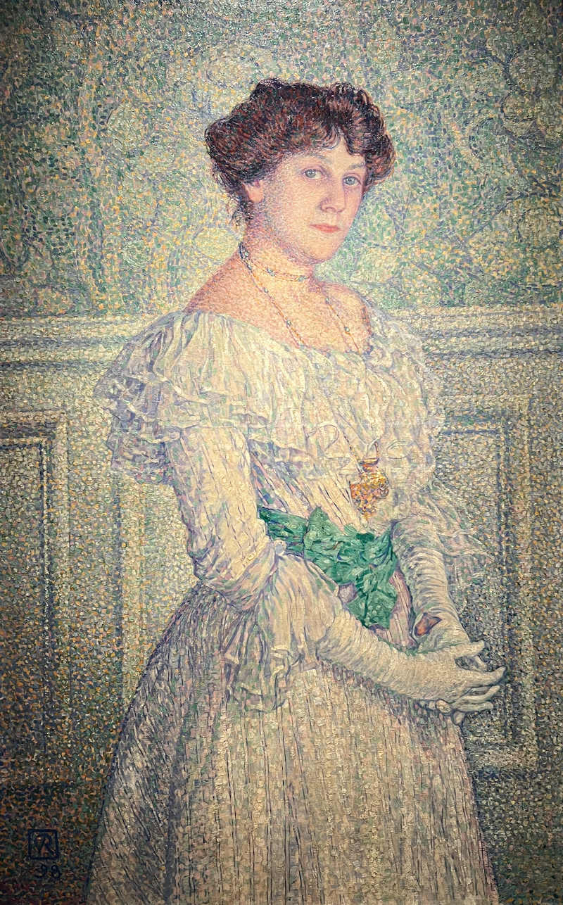 Porträtt av Laure Flé - Théodore van Rysselberghe