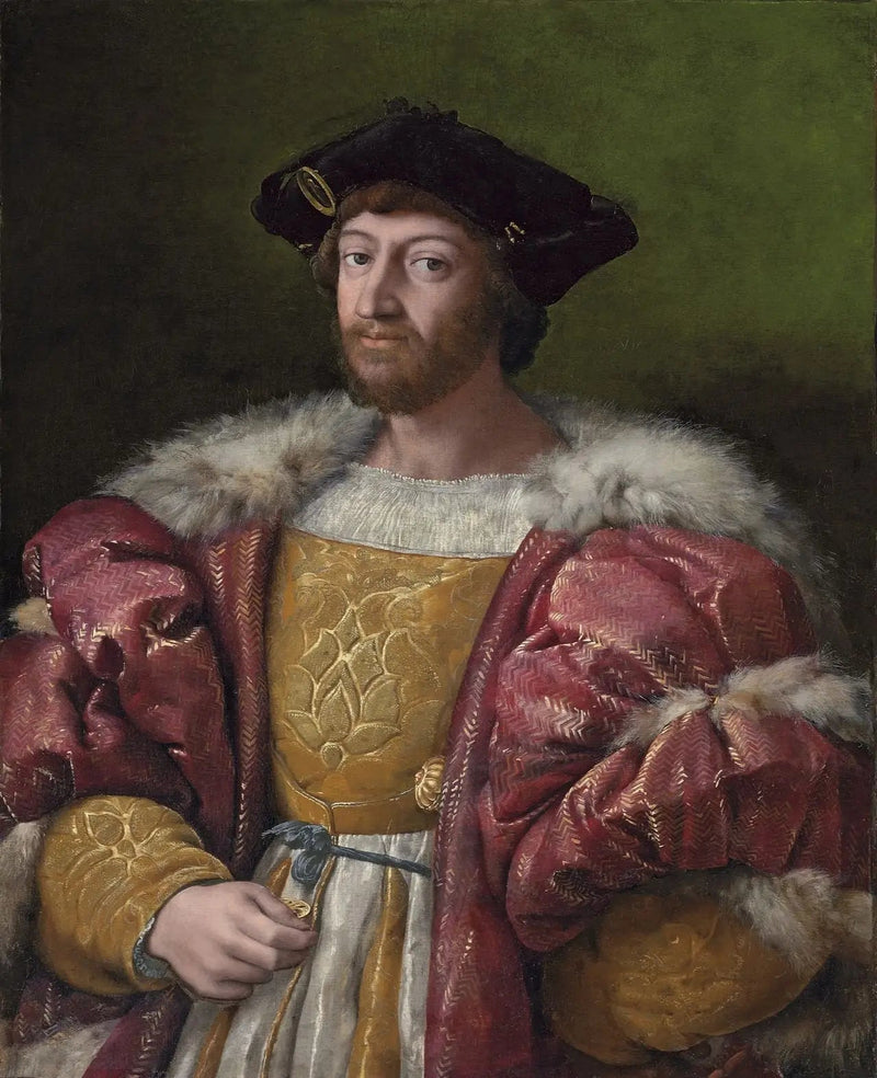 Porträtt av Laurent de Médicis, hertig av Urbino - Raphaël Sanzio