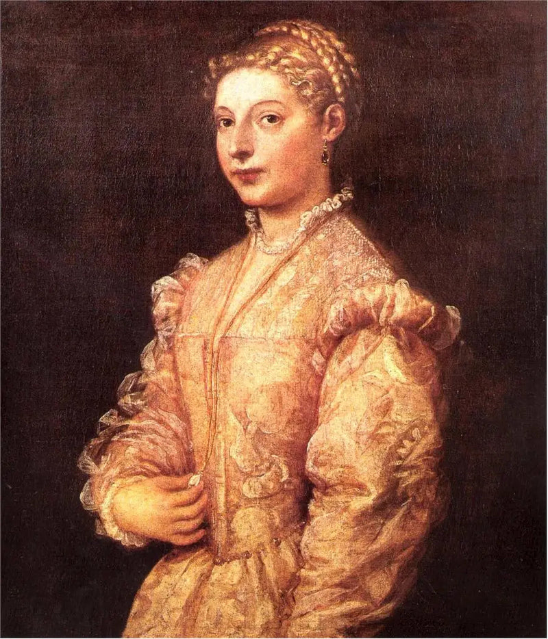 Porträtt av Lavinia Vecellio - Titian