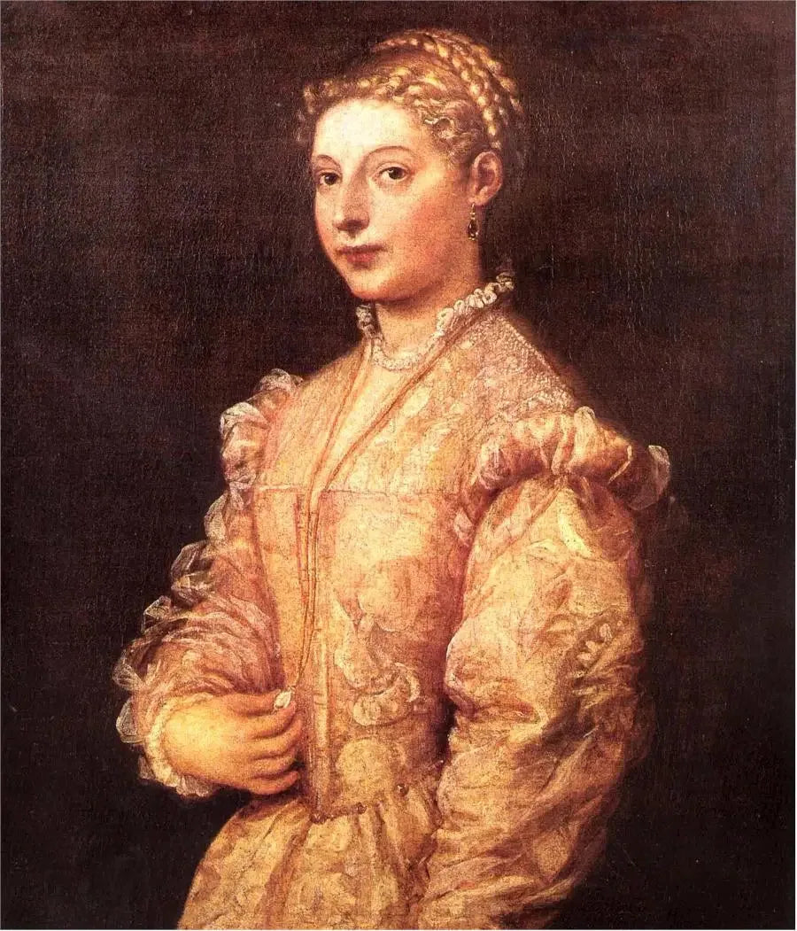 Porträtt av Lavinia Vecellio - Titian