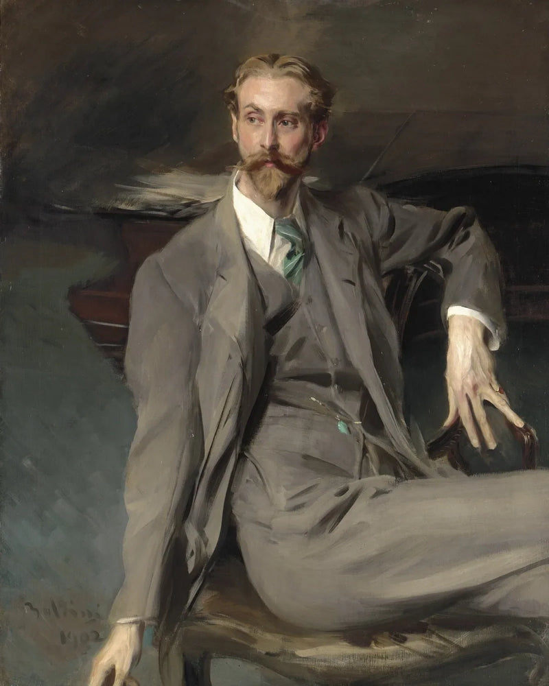 Porträtt av Lawrence Alexander Harrison - Giovanni Boldini