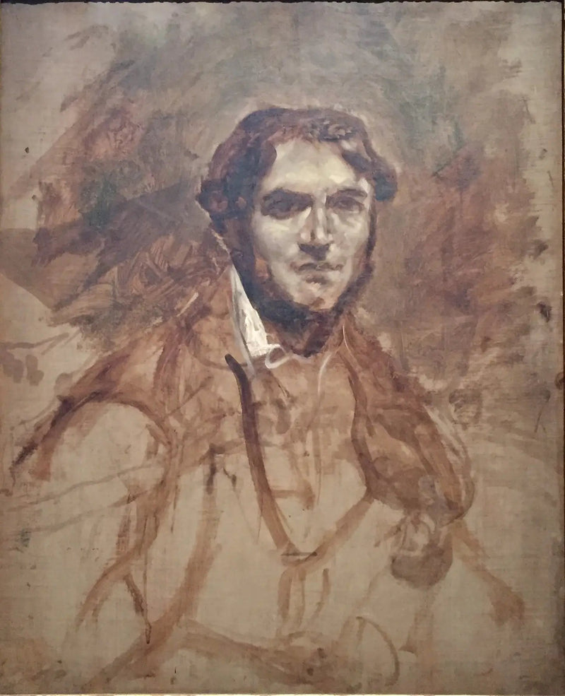 Porträtt av Léon Riesener - Eugène Delacroix