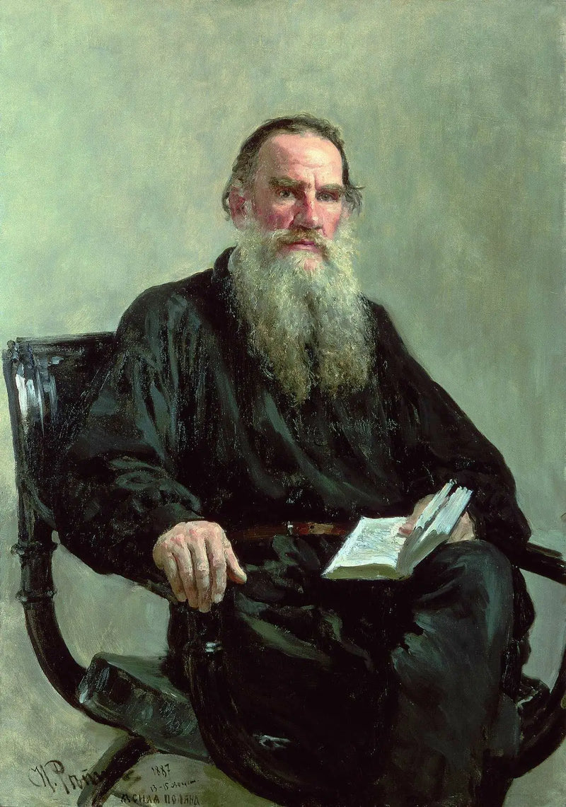 Porträtt av Leo Tolstoj - Ilya Repin