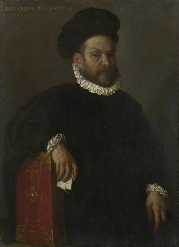 Porträtt av Leonardo Salvagno (?) - Giovanni Battista Moroni