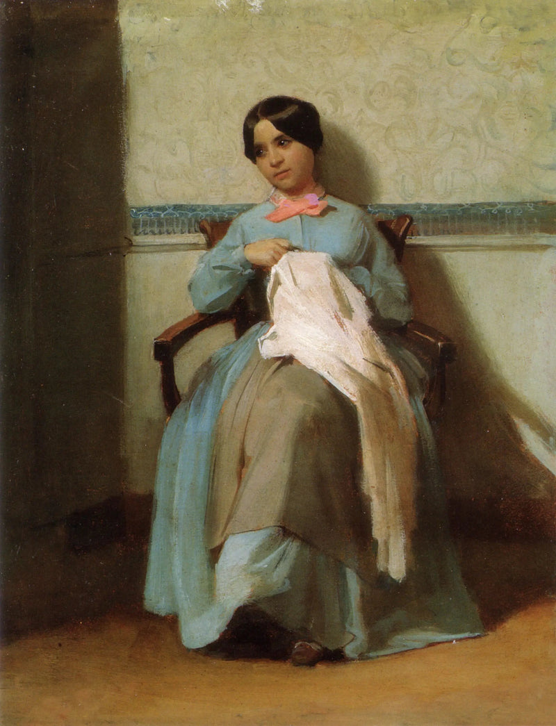 Porträtt av Léonie Bouguereau, kusin till konstnären - Bouguereau