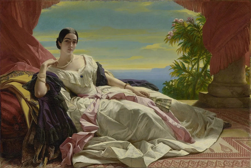 Porträtt av Léonilla, prinsessa av Sayn-Wittgenstein-Sayn - Franz Xaver Winterhalter