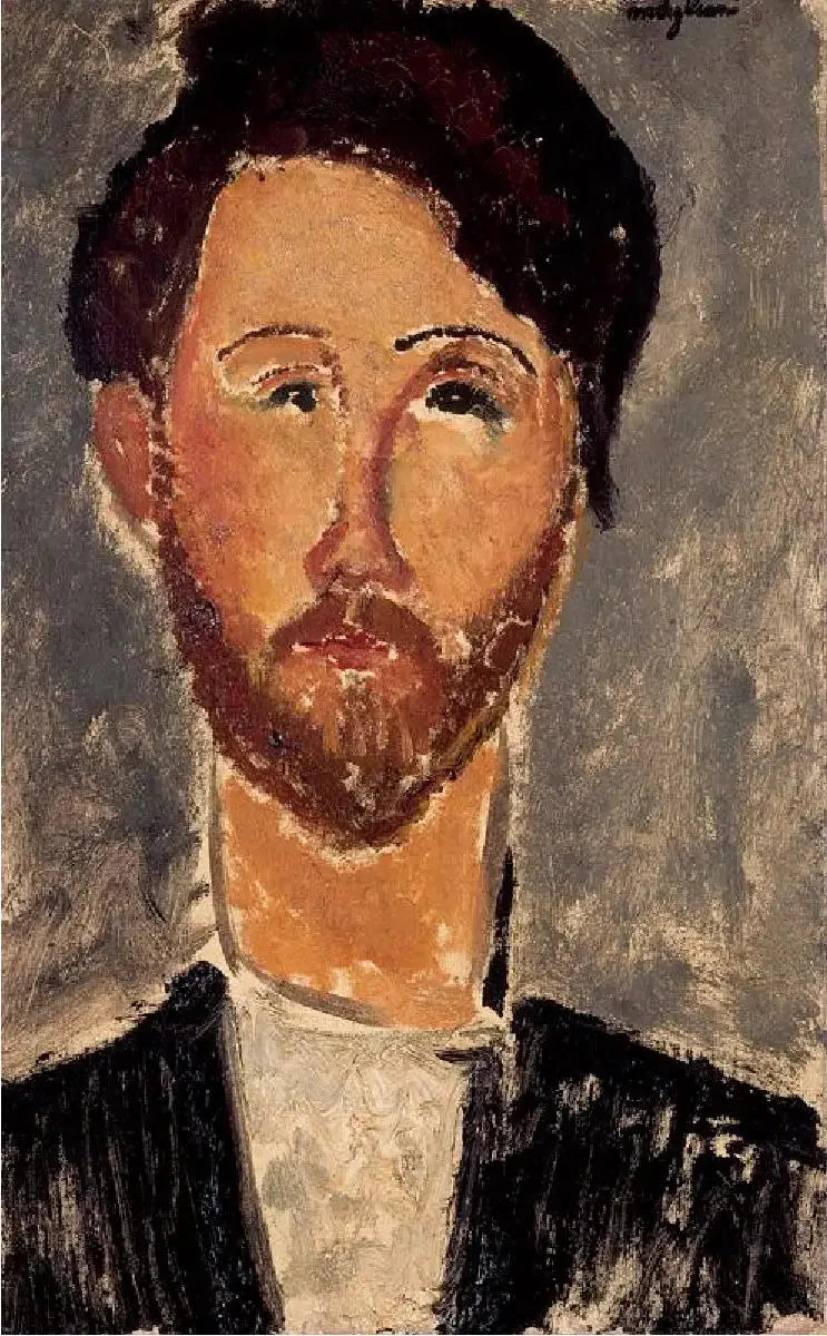 Porträtt av Léopold Zborowski - Amedeo Modigliani