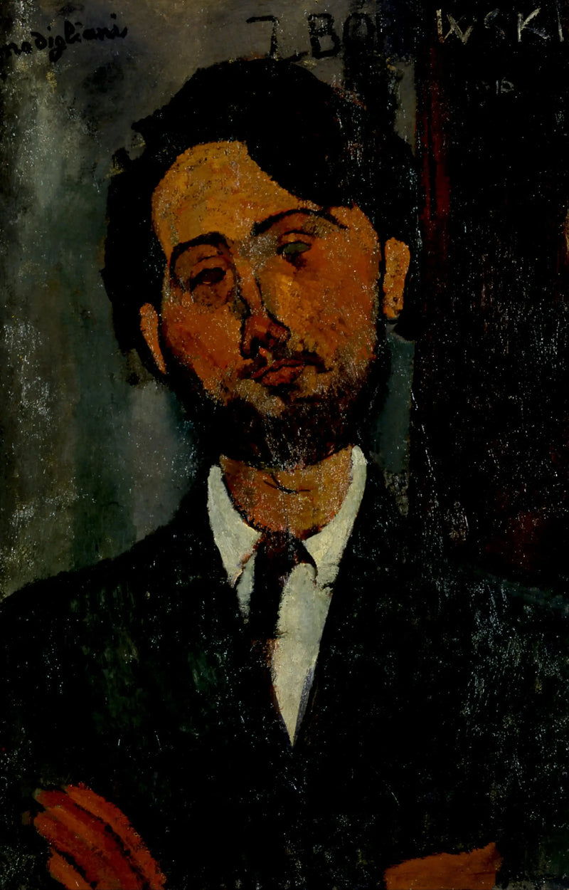 Porträtt av Léopold Zborowski - Amedeo Modigliani