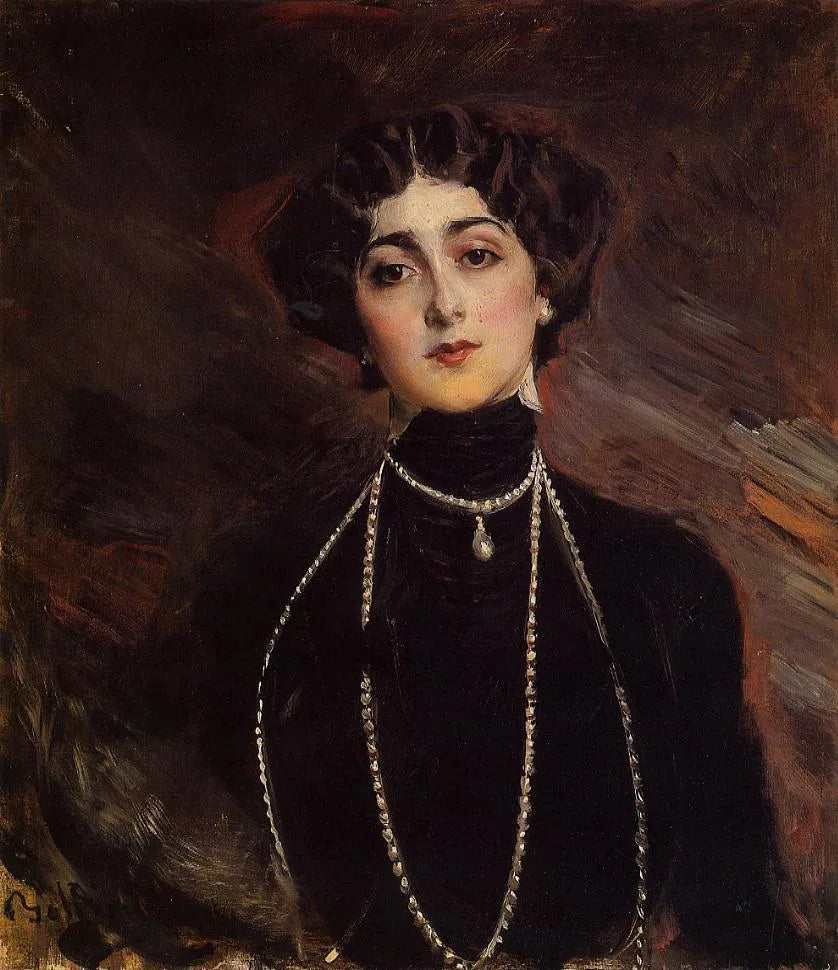 Porträtt av Lina Cavalieri - Giovanni Boldini
