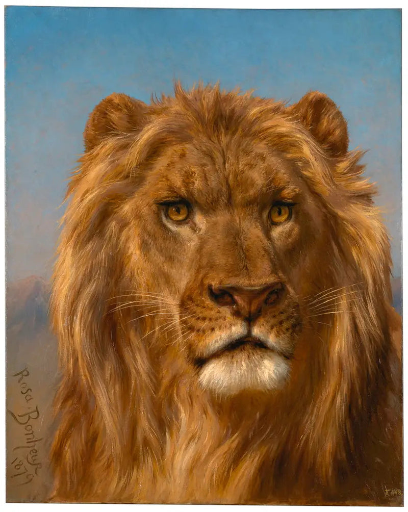 Lejonporträtt - Rosa Bonheur