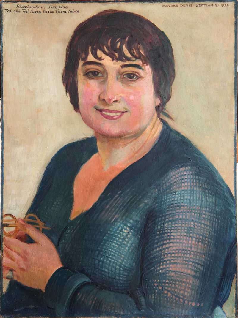 Lisbeths porträtt i blått - Maurice Denis