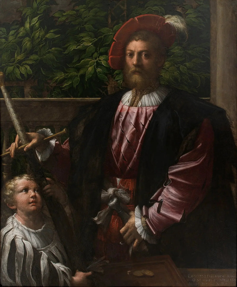 Porträtt av Lorenzo Cybo - Parmigianino