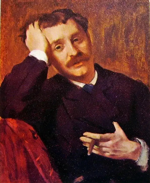 Porträtt av Lorenzo Pagans - Edgar Degas