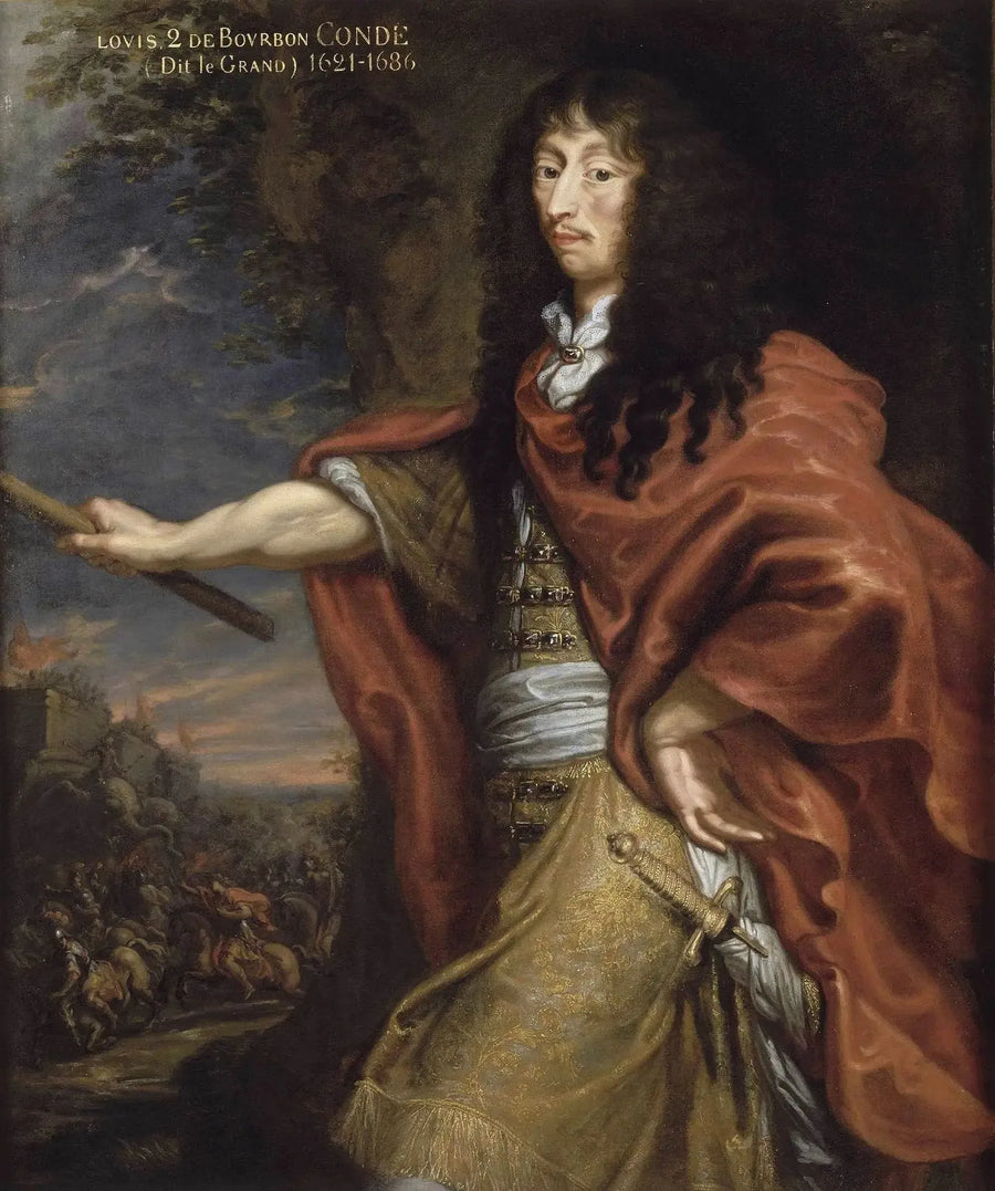 Porträtt av Louis II, prins av Bourbon, kallad den store Condé - Juste d'Egmont