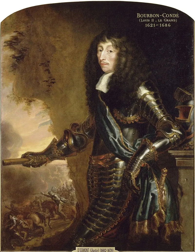 Porträtt av Louis II, prins av Bourbon, kallad den store Condé - Juste d'Egmont