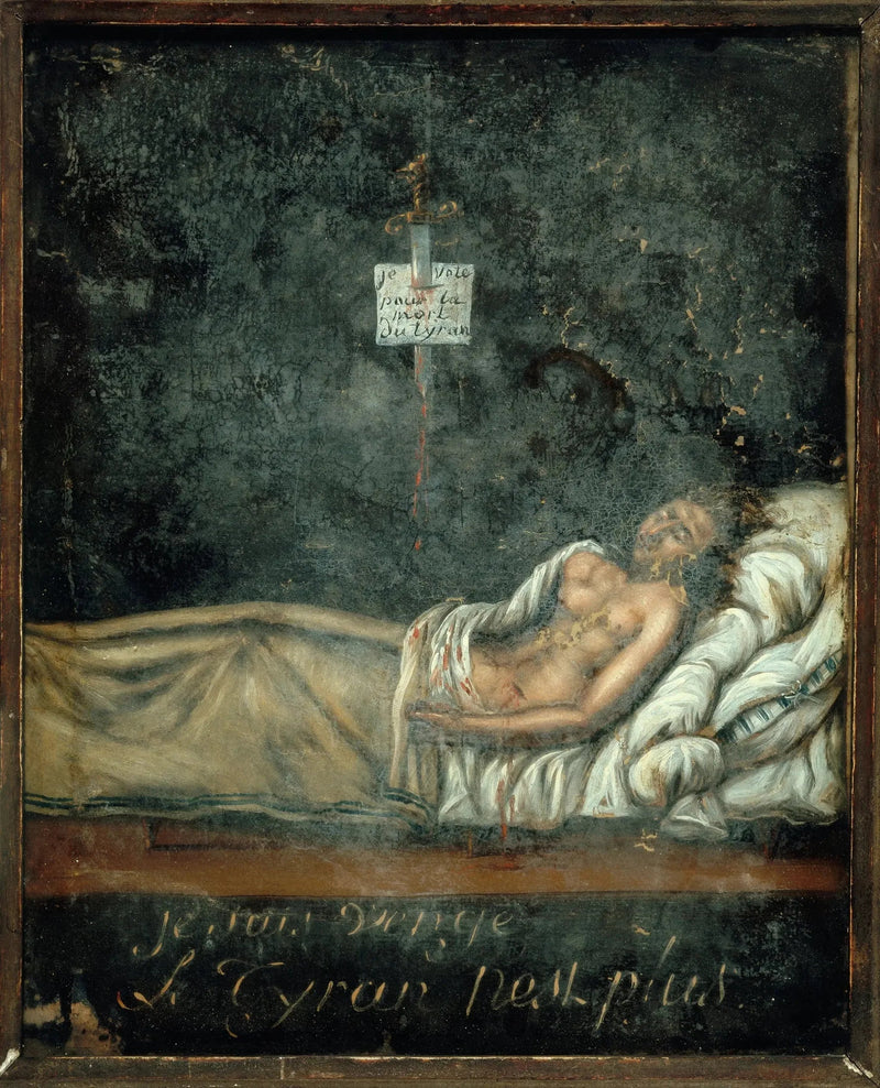 Porträtt av Louis-Michel Le Peletier de Saint-Fargeau (1760-1793), på sin dödsbädd - Jacques-Louis David