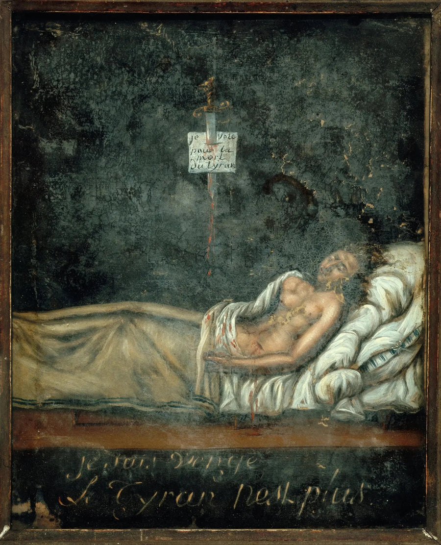 Porträtt av Louis-Michel Le Peletier de Saint-Fargeau (1760-1793), på sin dödsbädd - Jacques-Louis David