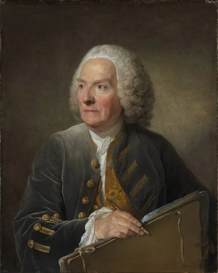 Porträtt av Louis de Sylvestre - Jean-Baptiste Greuze