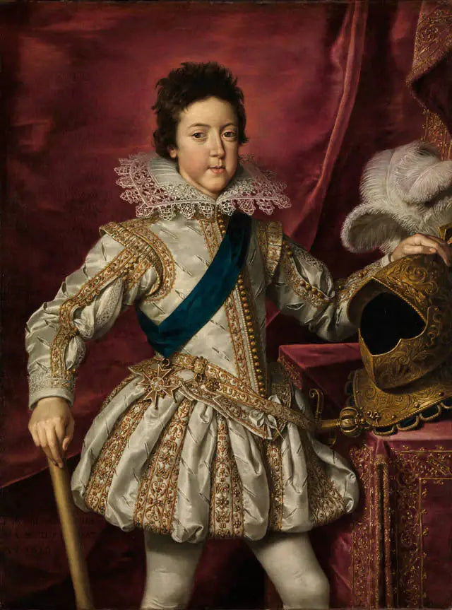 Portrait de Louis XIII - Frans Pourbus the Younger image 1 copie peinte à la main à l’huile