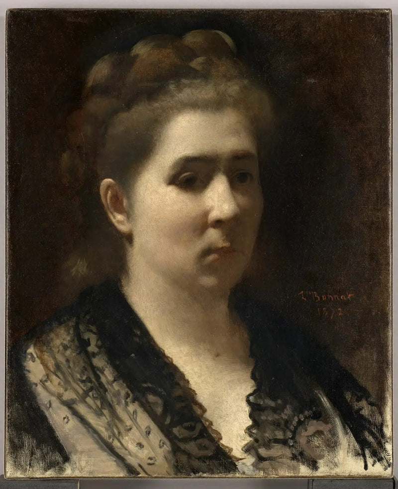 Porträtt av Louise Lienhard. - Léon Bonnat