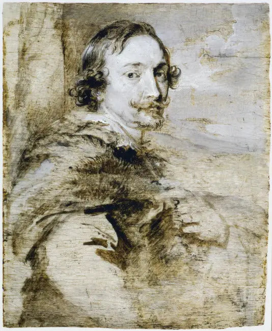 Porträtt av Lucas van Uffel eller Daniel Nys - Antoine van Dyck