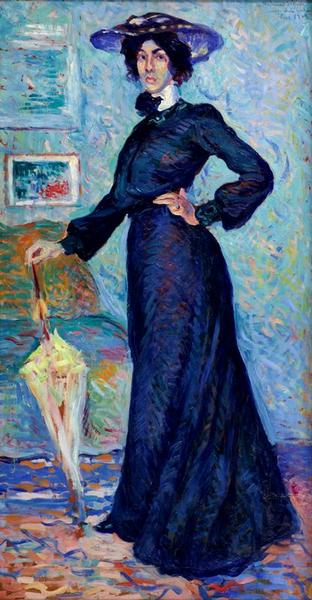 Porträtt av Lucie Cousturier - Maximilien Luce