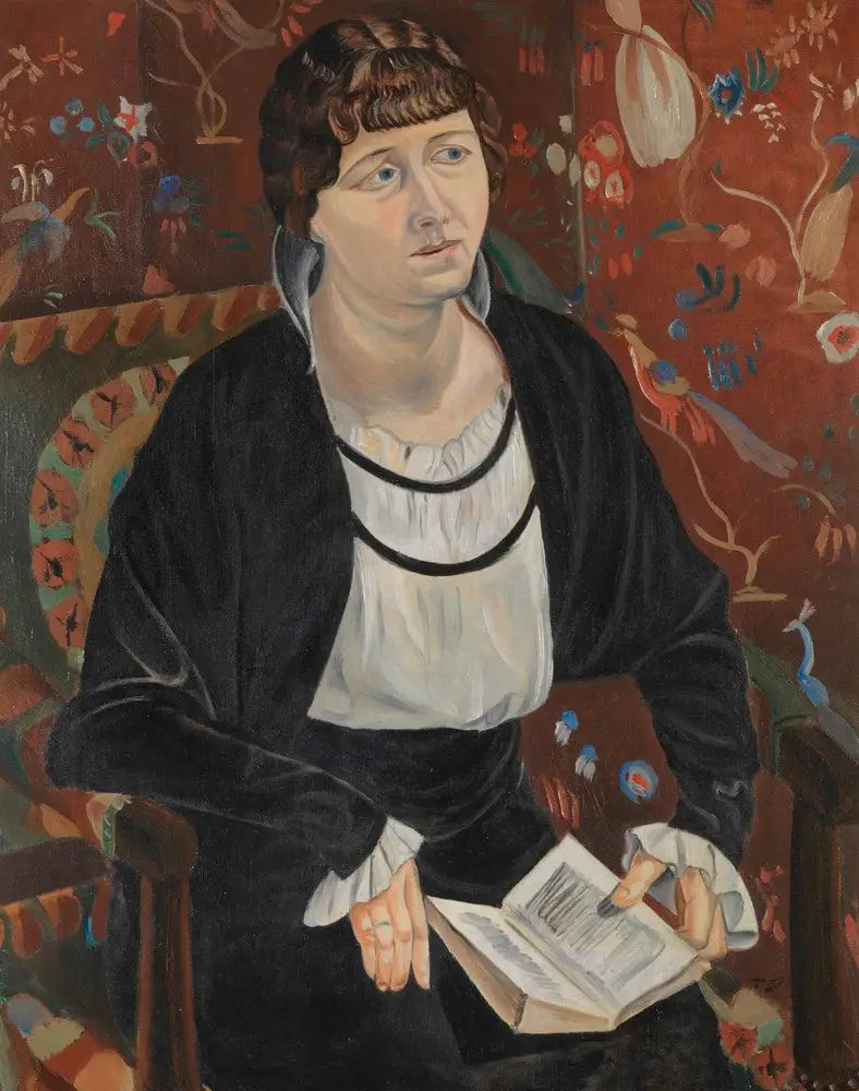Porträtt av Lucie Kahnweiler - André Derain