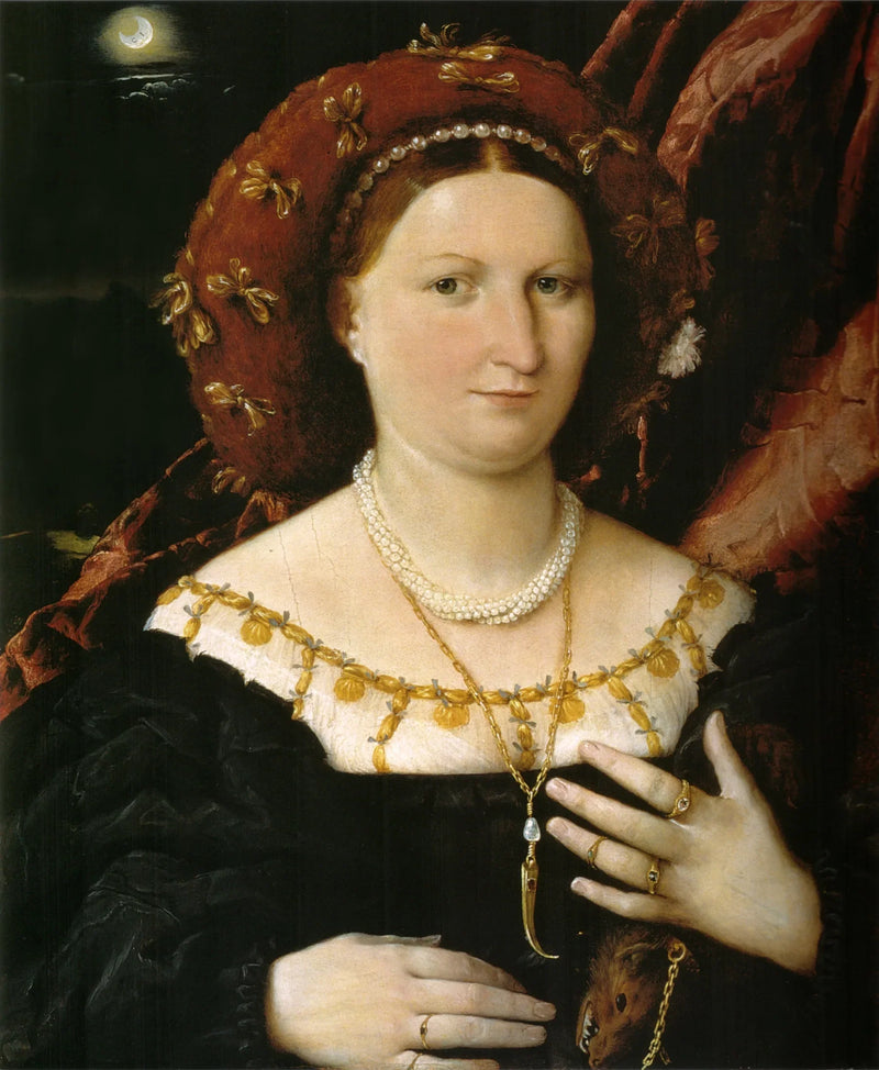 Porträtt av Lucina Brembati - Lorenzo Lotto